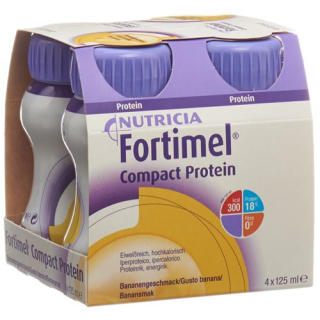Fortimel Compact Protein Banana 4 Bottles 125 ml