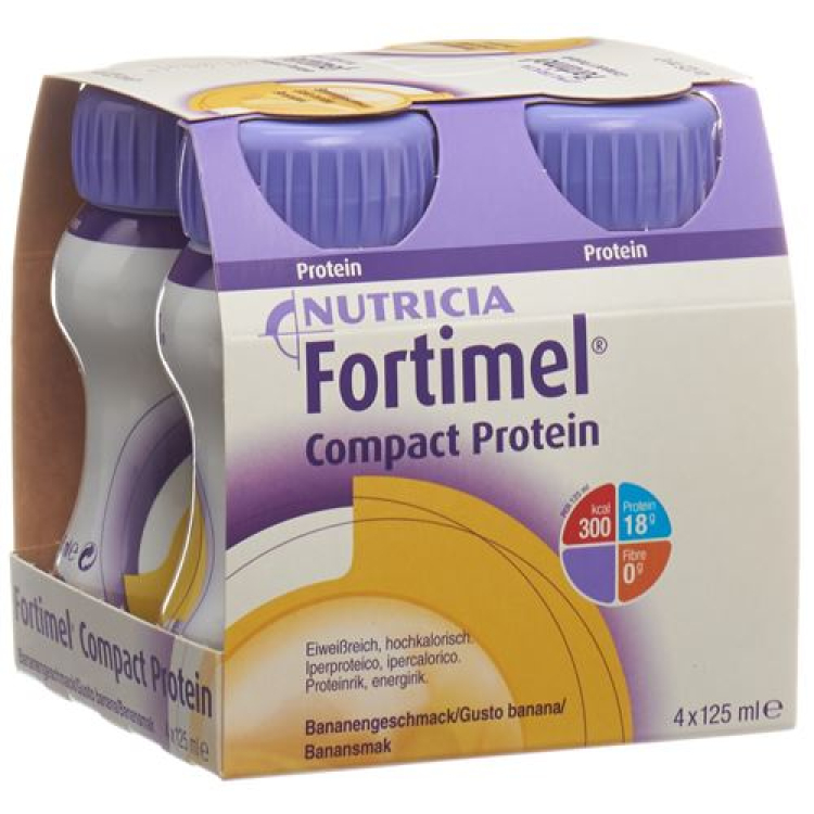 Fortimel コンパクト プロテイン バナナ 4 Fl 125 ml