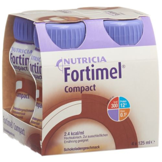 Fortimel コンパクト チョコレート 4 Fl 125 ml