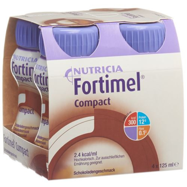 Fortimel Compact šokoladinis 4 Fl 125 ml