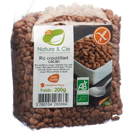 Nature & Cie düyü xırtıldayan Choco glutensiz 200 q