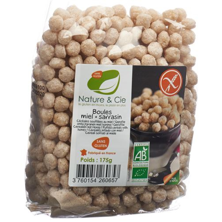 Nature & Cie Miele di grano saraceno Pops senza glutine 175 g