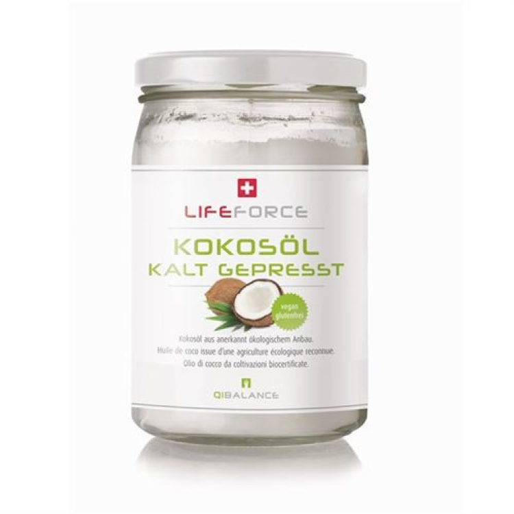 QiBalance kokosolja ekologiskt glas 500 ml