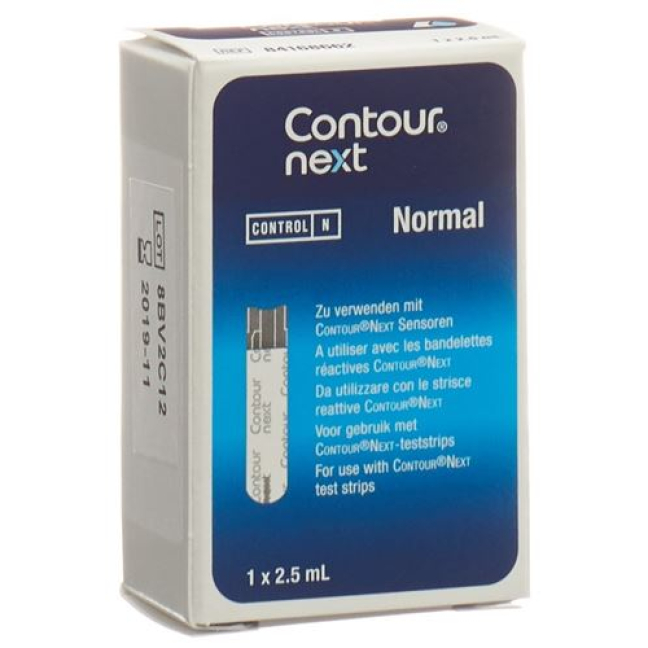 Contour Næste kontrolopløsning normal 2,5 ml