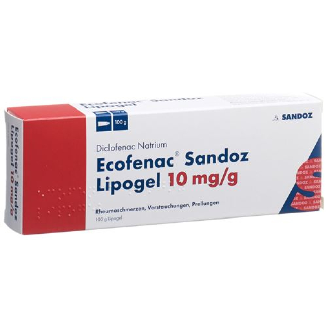 Ecofenac Sandoz Lipogel 1% Tb 100 g