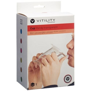 កែវ Vitility ស្ថាប័ន HandyCup មានតម្លាភាព