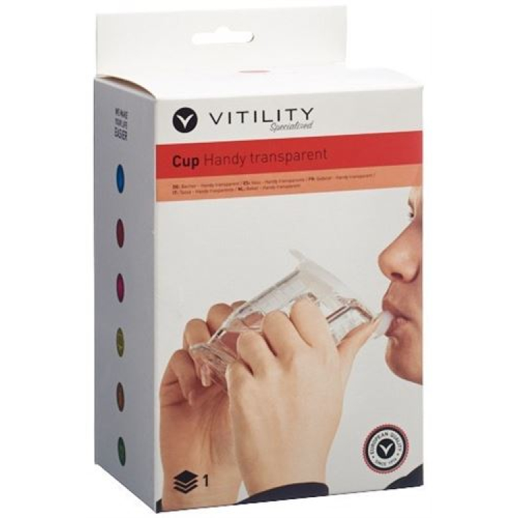 Vitility mug HandyCup Institution שקוף