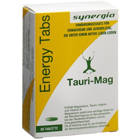 Tauri Mag Energy Tabs 80 stk