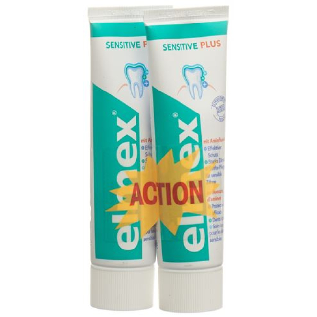 elmex SENSITIVE pasta dentífrica Dúo 2 x 75 ml