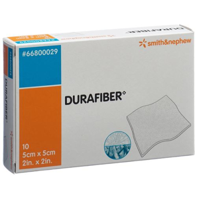 Durafiber opatrunek na ranę 5x5cm sterylny 10szt