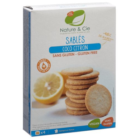 Nature & Cie Butterkeks Koko Zitro bebas gluten 120 g