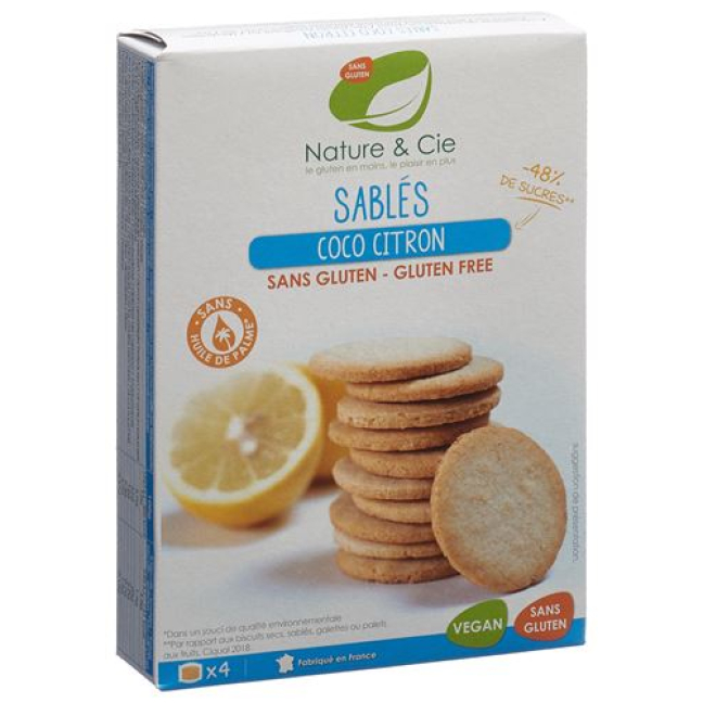 Nature & Cie Butterkeks Koko Zitro brez glutena 120 g