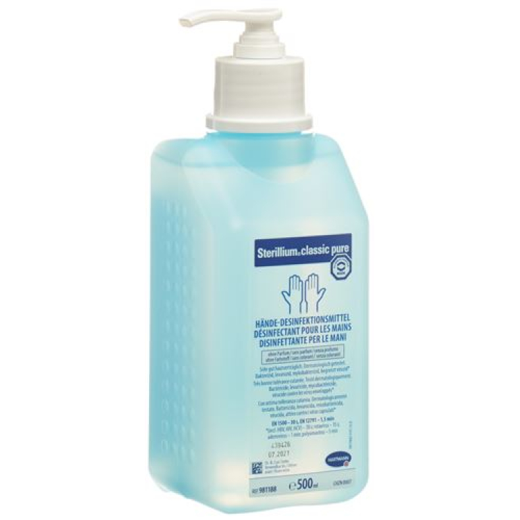 Sterillium classic pure desinfetante para as mãos com bomba 500 ml