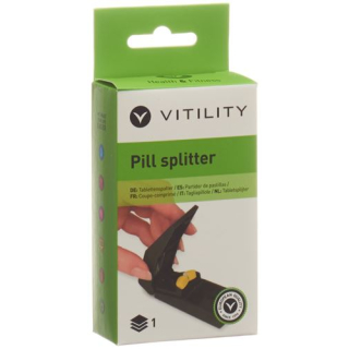 Vitility pill splitter