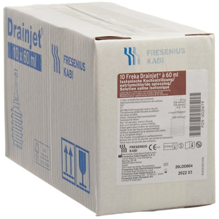 Freka DRAINJET NaCl 0,9% 10 х 60 мл