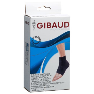 GIBAUD anatomical ankle bandage size 3 25-28cm black