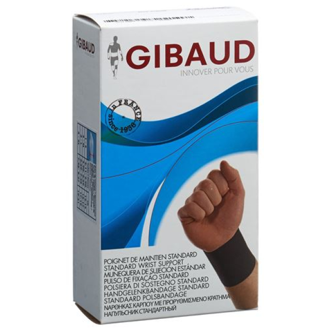 Bandagem de pulso GIBAUD anatomicamente Gr1 13-15cm preto