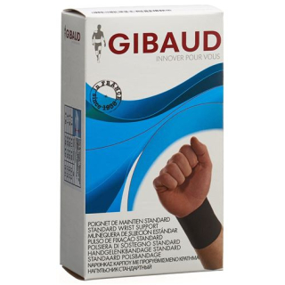 Bandage de poignet GIBAUD anatomiquement Gr2 15-17cm noir