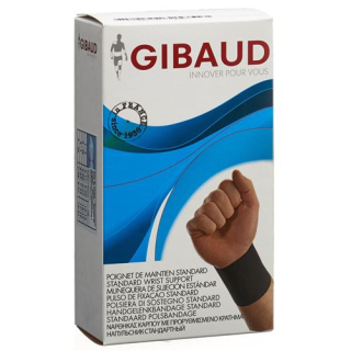 GIBAUD bandaža za zapestje anatomsko Gr3 17-19cm črna
