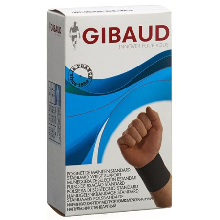 GIBAUD դաստակի վիրակապ անատոմիական Gr3 17-19սմ սև