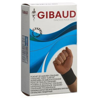 GIBAUD bandaža za zapestje anatomska velikost 4 19-21cm črna