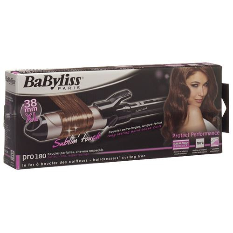 Ferro de Cabeleireiro BABYLISS PRO 38mm 180 Sublim-touch