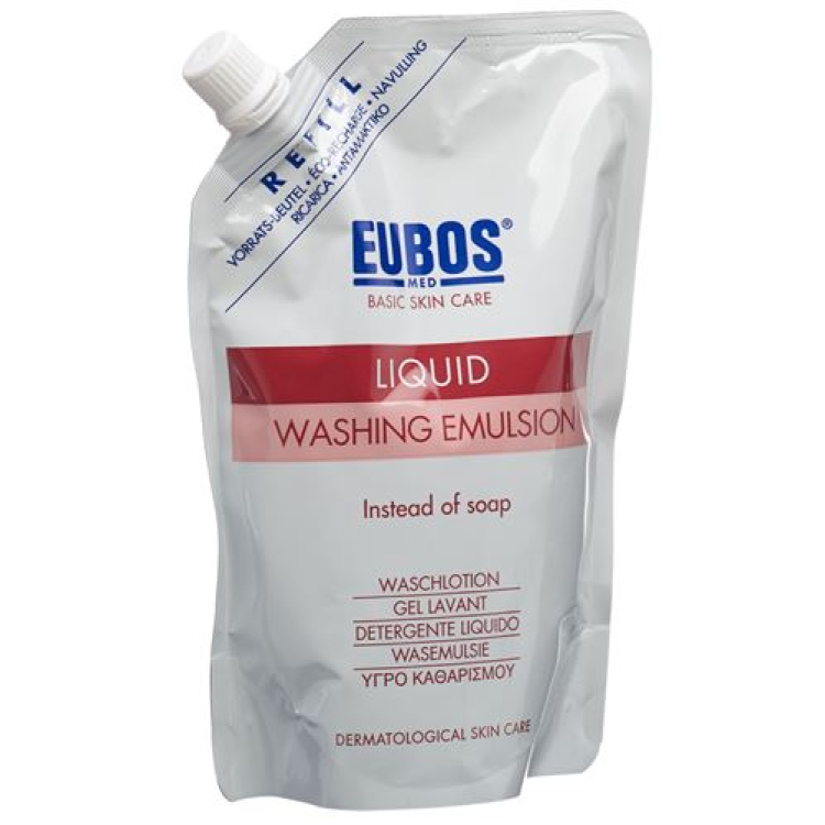 EUBOS såpe liq parf rosa refill 400 ml