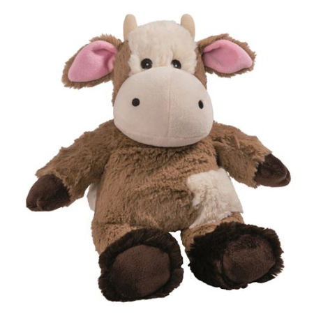 Beddy Bear warmth soft toy cow white-brown