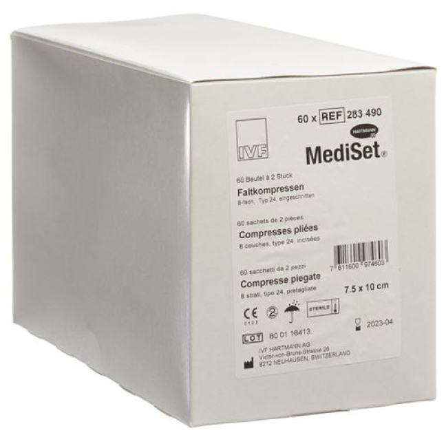 Mediset IVF Longuettes Type 24 7.5x10cm - Sterile 60 x 2 pcs