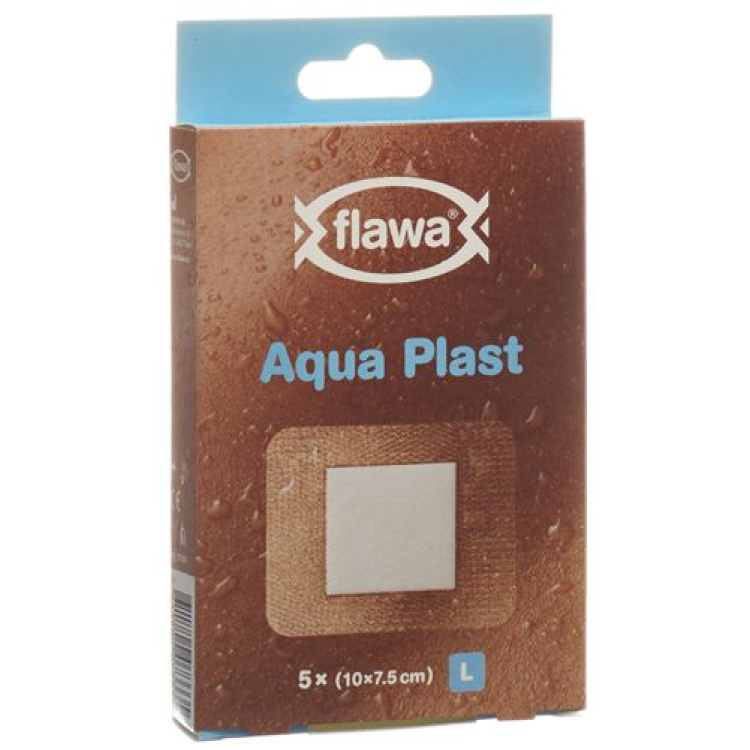 FLAWA AQUAPLAST Schnellverb 10x7,5cm transp 5 stk