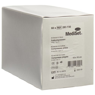 Băng ép gấp Mediset IVF loại 17 10x10cm 8 vô trùng 60 x 2 p