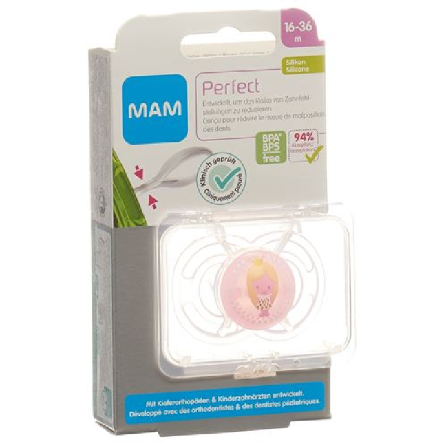 MAM Perfect pacifier silicone 16-36 months buy online