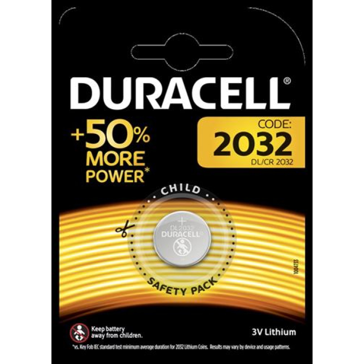 Duracell Batt CR2032 3V Lithium B1 XL Blist