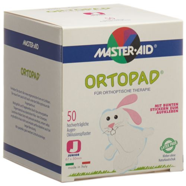 Ortopad occlusion patch junior white -2 years 50 pcs