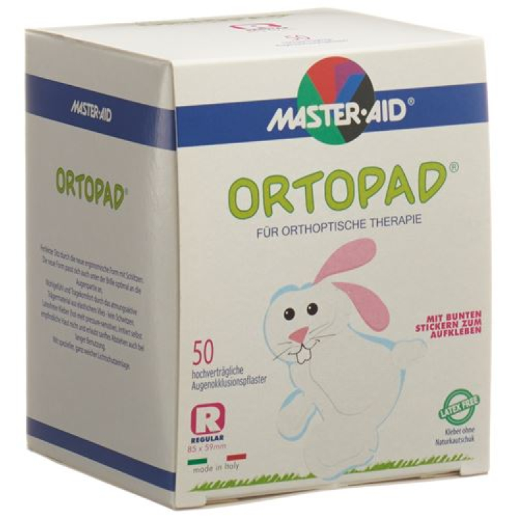 Ortopad оклузионен пластир Regular бял от 4 години 50 бр