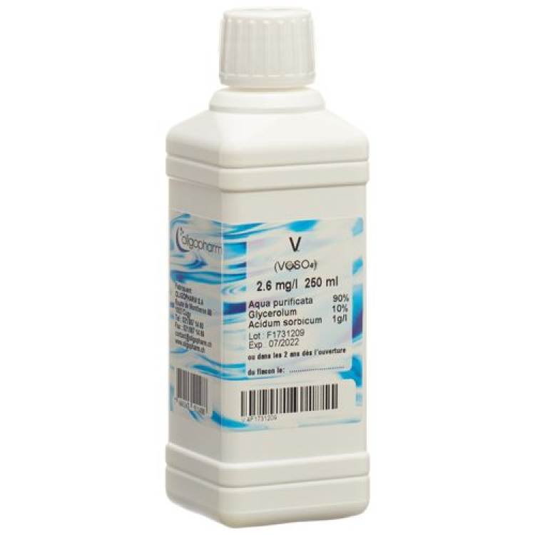 Oligopharm Vanadium Lös 2.6 მგ/ლ 1000 მლ