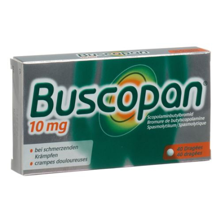 Buy Buscopan Drag 10mg 40 pcs Online from Beeovita