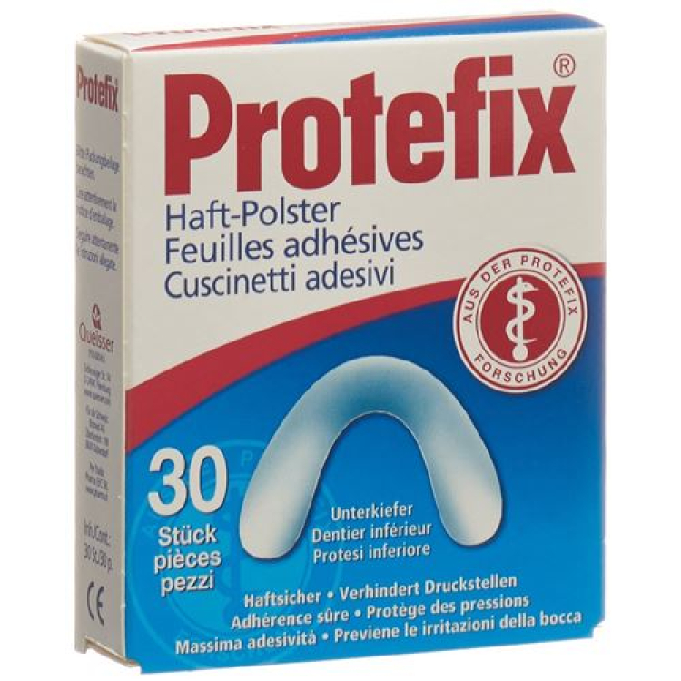 Protefix Lower Jaw Adhesive Pad 30 ដុំ