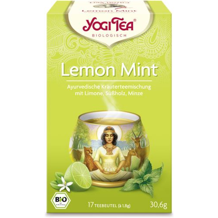 Yogi Tea Lemon Mint 17 ថង់ 1.8 ក្រាម។