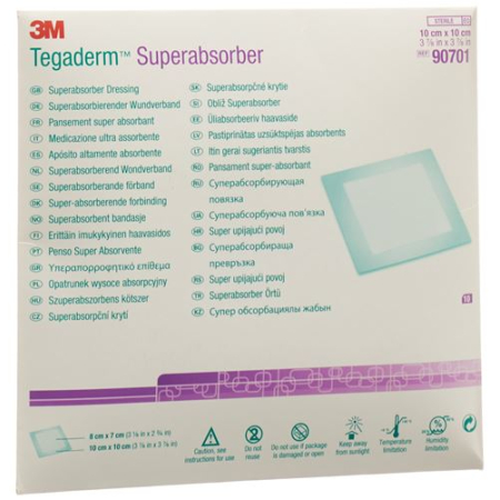 3M Tegaderm Superabsorber 7x8cm/10x10cm 10 pcs