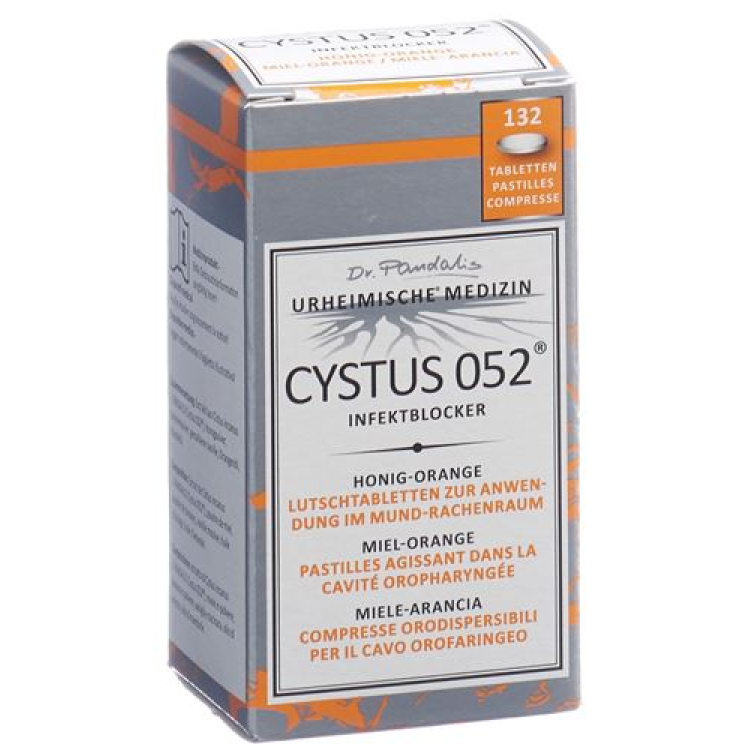 Cystus 052 infectieblokker honing-oranje 132 st