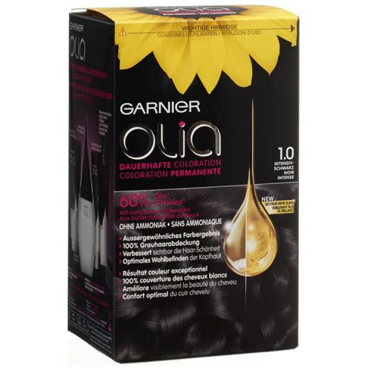 OLIA Hair Color 1.0 Intensive Black