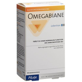 Omegabiane cod liver oil capsules 80 pcs