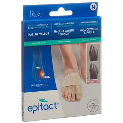 תיקון תחבושת גמישה epitact hallux valgus day m 21.5-23cm