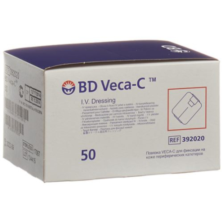 BD Veca-C катетерін бекіту таңғышын қарау терезесі 50 дана