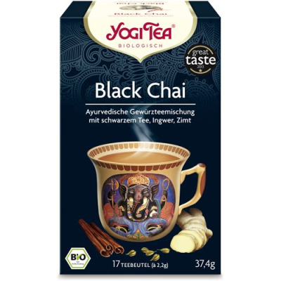 Yogi tea black chai 17 bag 2.2 גרם