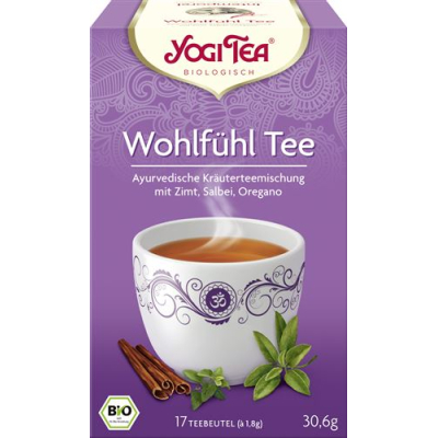 Yogi tea wellness tea 17 bag 1.8 גרם