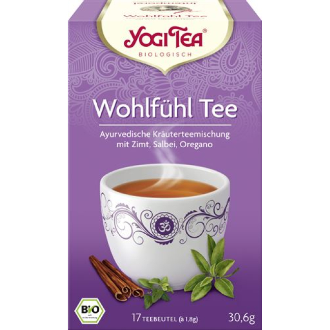 Yogi Tea Wellness Tea 17 Btl 1.8 גרם