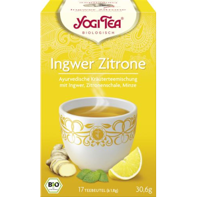 Yogi tea чай с джинджифил и лимон 17 bag 1,8 g