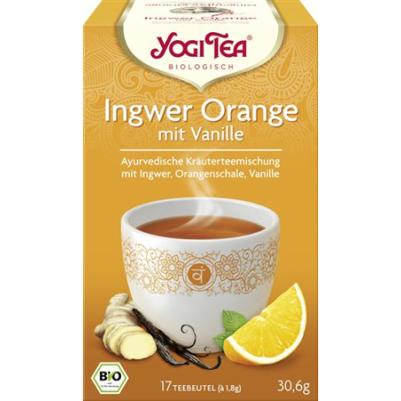Yogi Tea Jengibre Naranja con Vainilla 17 Btl 1,8 g